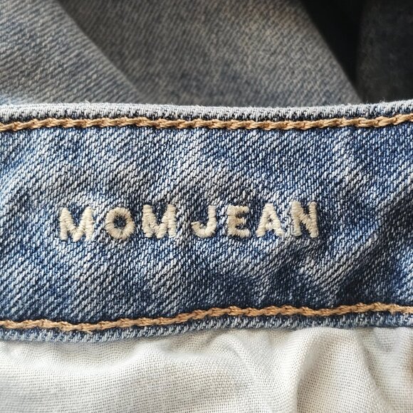 American Eagle Mom Jean Womens 2 High Rise Skinny Denim Light Wash Stretch - Picture 4 of 11